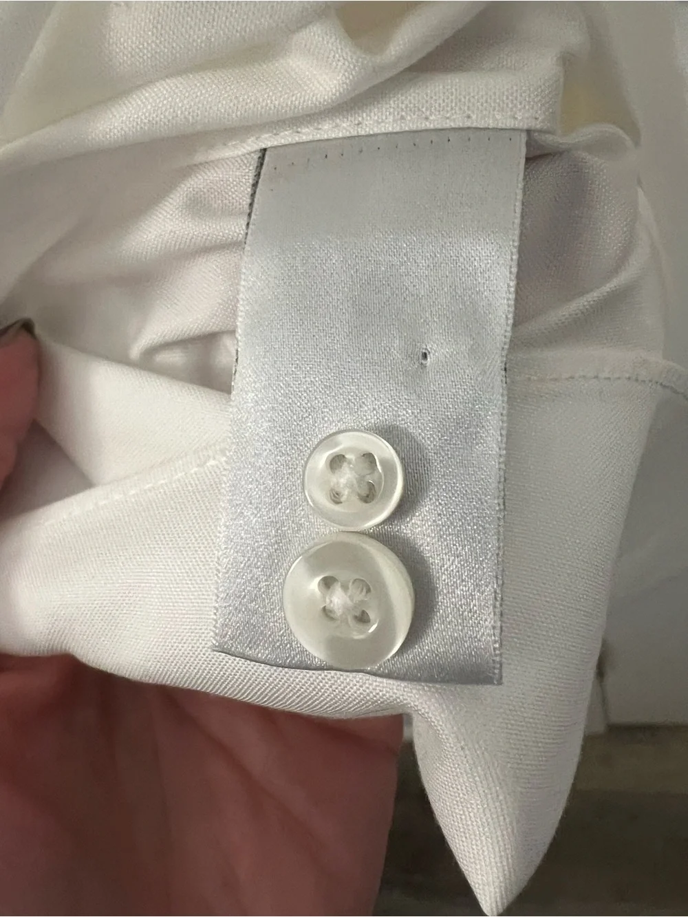 ENRO Men's White Dress Shirt - Classic Button-Down non iron sz 19 (38-39) - Picture 6 of 6